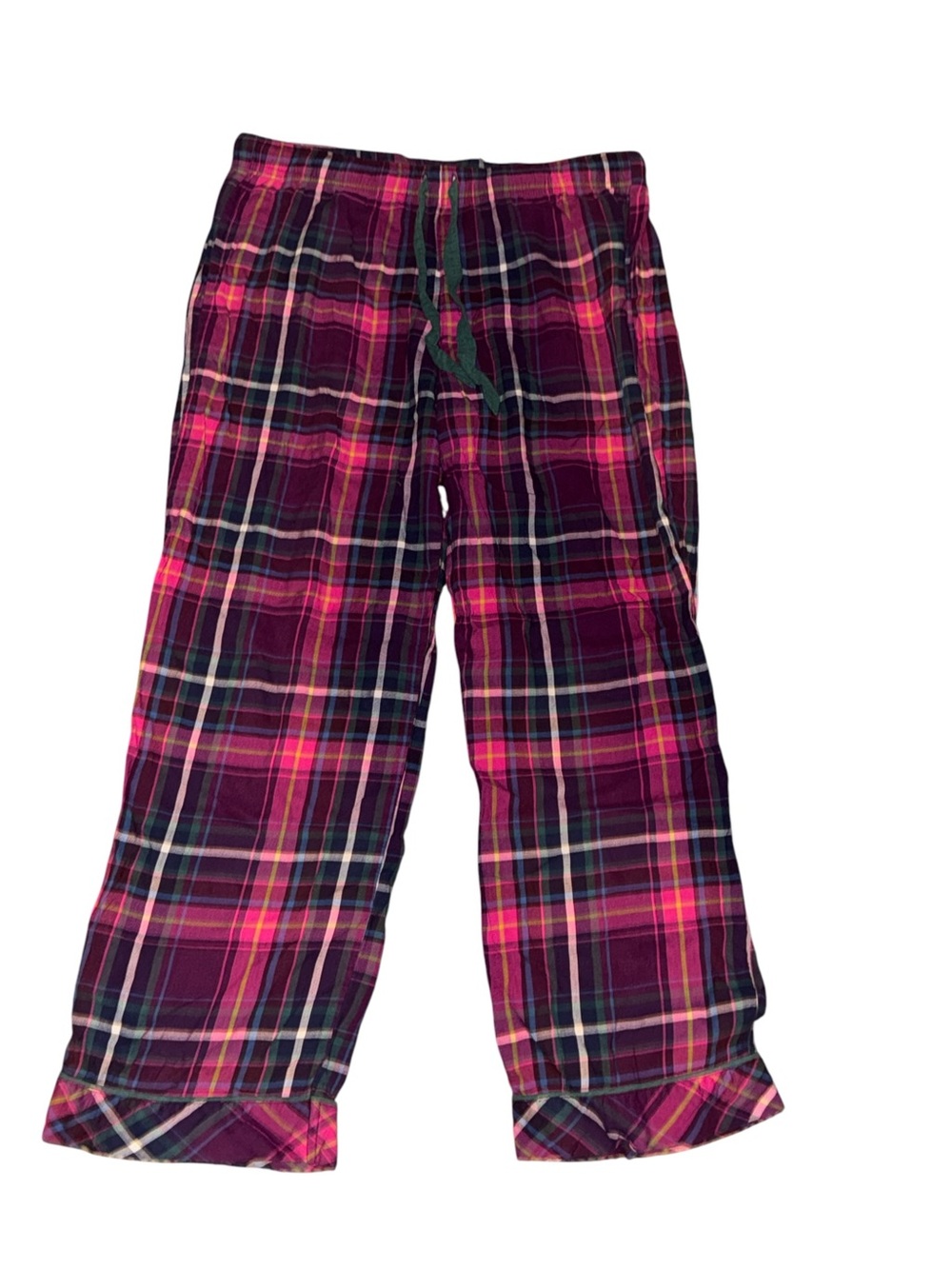 Womans Plaid Flannel Pajama Pants - Pink Plaid
